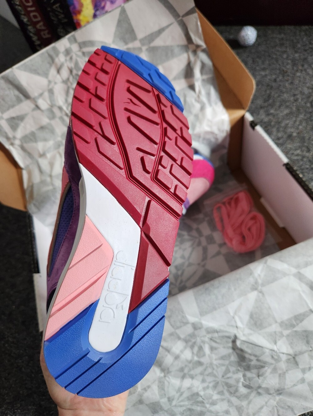 Diadora x Extra Butter S8000 Suspiria Sneakers in Violet Magic - Picture 7 of 9